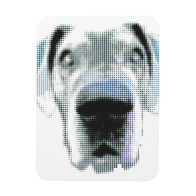 Íman Grande Dane Gráficos (Vertical)