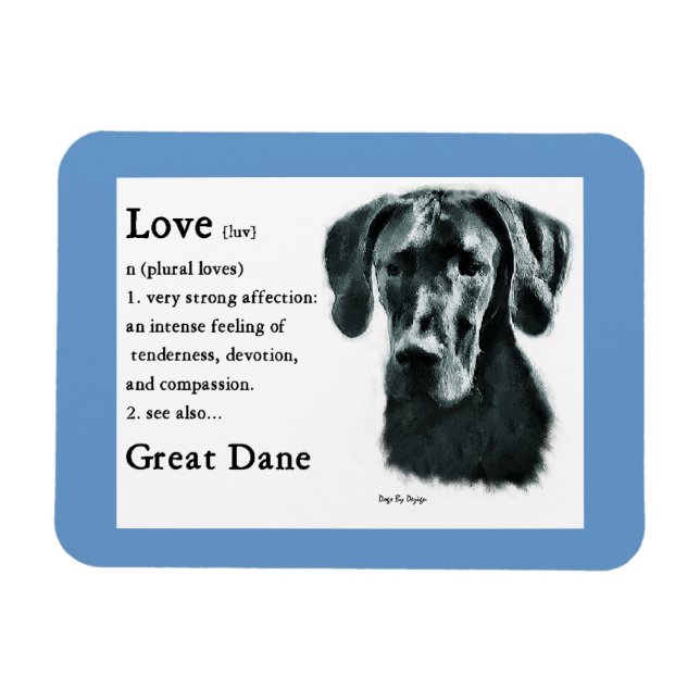 Íman Grande Dane Love (Horizontal)