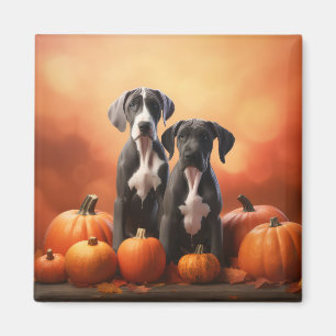 Íman Grande Dane Puppy Autumn Delight Pumpkin