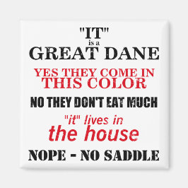 Íman Grande Dane Walking Respostas