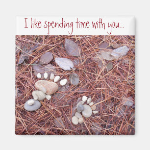 Íman Grande e ímã pequeno da pegada