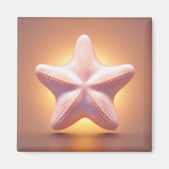Íman Grande Estrela-do-Mar Rosa (Frente)