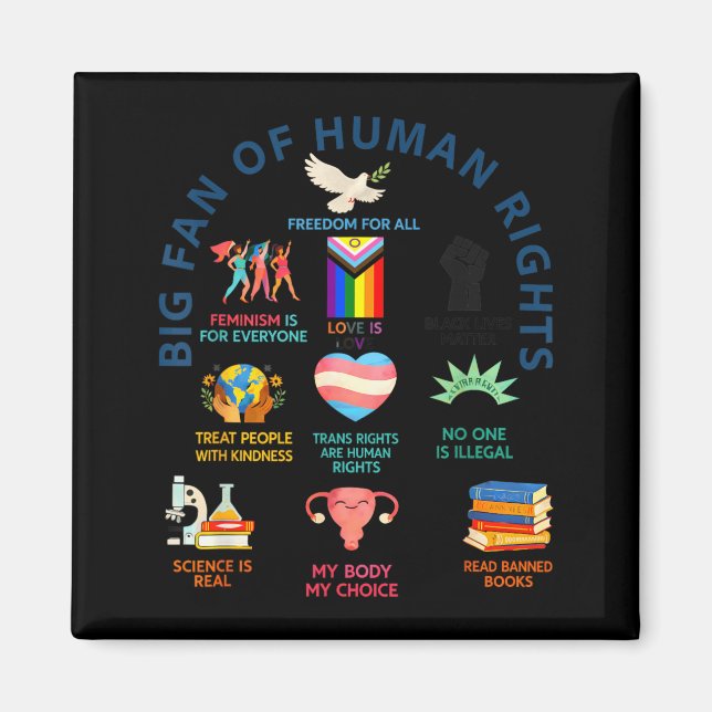 Íman Grande Fã dos Direitos Humanos _ Liberdade para To (Frente)