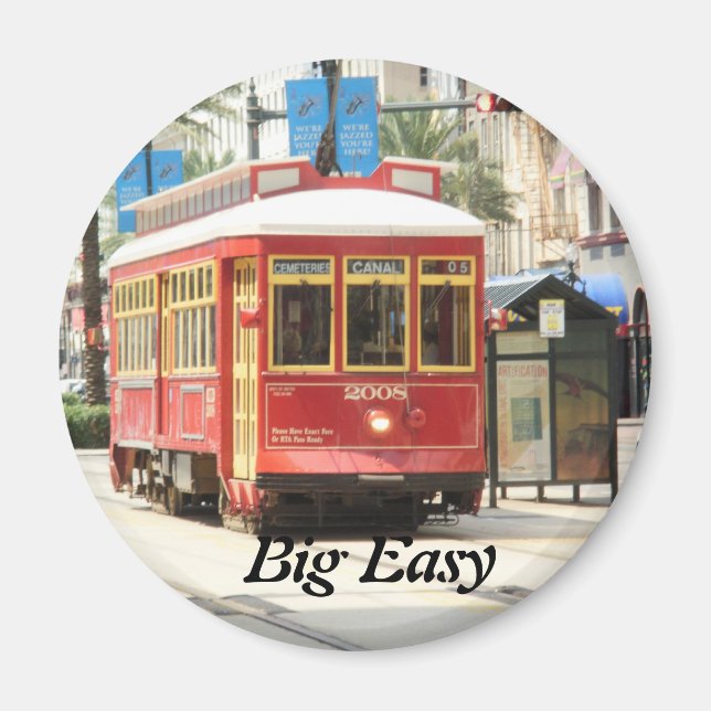 ÍMAN GRANDE FÁCIL, NOVA ESTREETCAR ORLEANS (Frente)