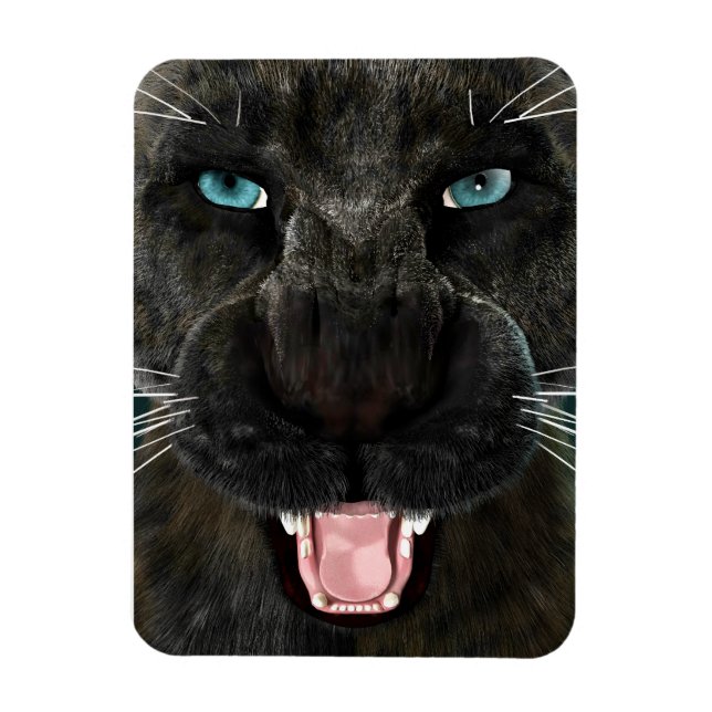 Íman Grande Gato Pantera Negra (Vertical)