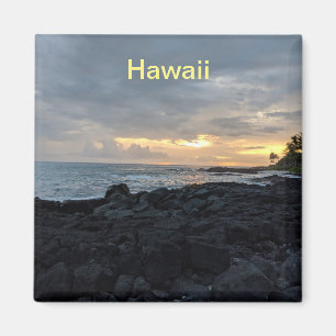 Íman Grande Ilha Hawaii - Oceano Sunset