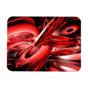 Íman Grande ímã do abstrato vermelho da radiação de