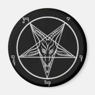 Íman Grande ímã preto de Baphomet