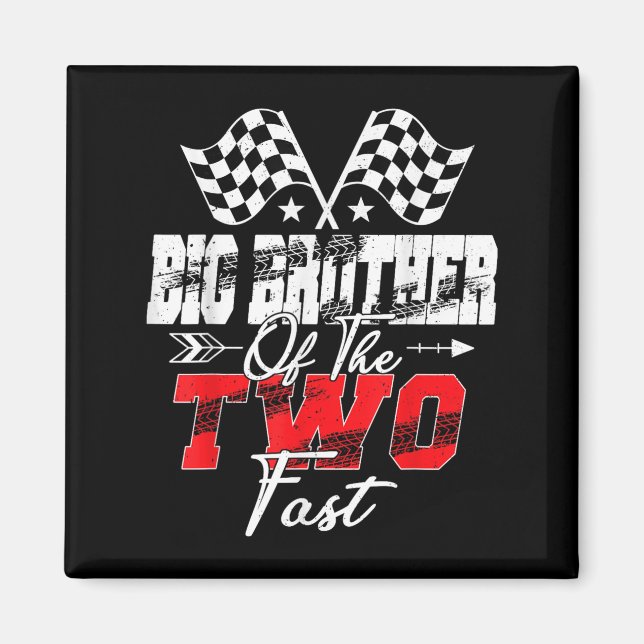 Íman Grande Irmão Da Segunda Corrida Rápida De Aniversá (Frente)