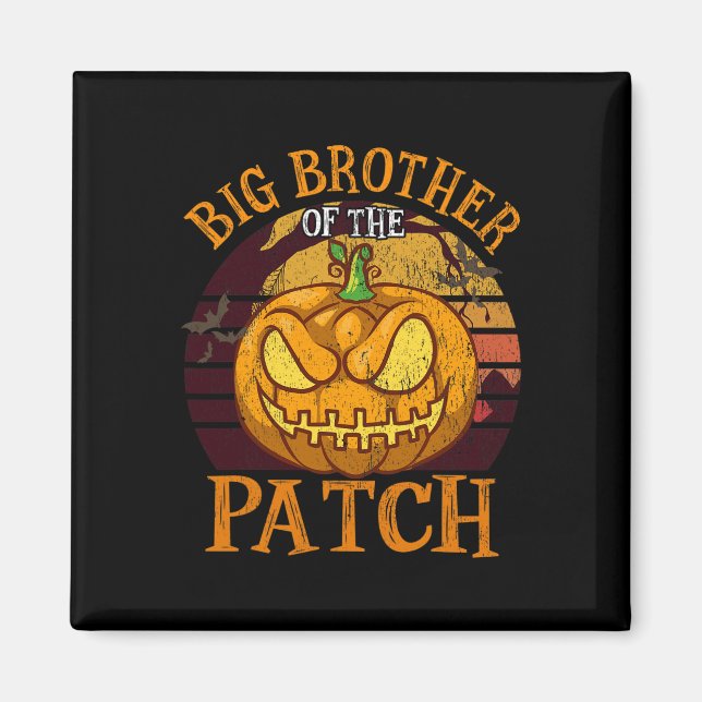Íman Grande Irmão Do Grupo Familiar Patch Halloween (Frente)