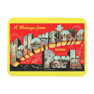 Íman Grande Letra Saudação Yellowstone National Park