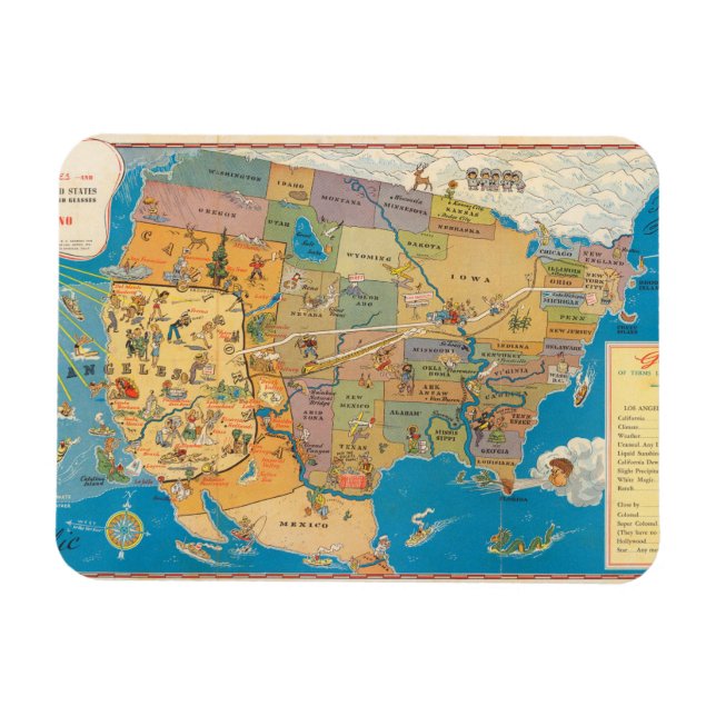 Íman "Grande!" Los Angeles e Estados Unidos (Horizontal)