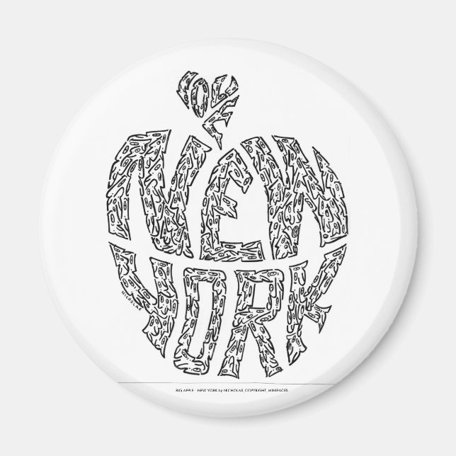 Íman GRANDE MAÇÃ - NOVA IORQUE por NICHOLAS (Frente)