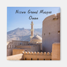 Íman Grande mesquita e minarete em Nizwa - Omã