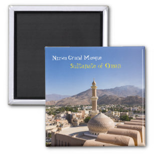 Íman Grande mesquita e minarete em Nizwa - Omã