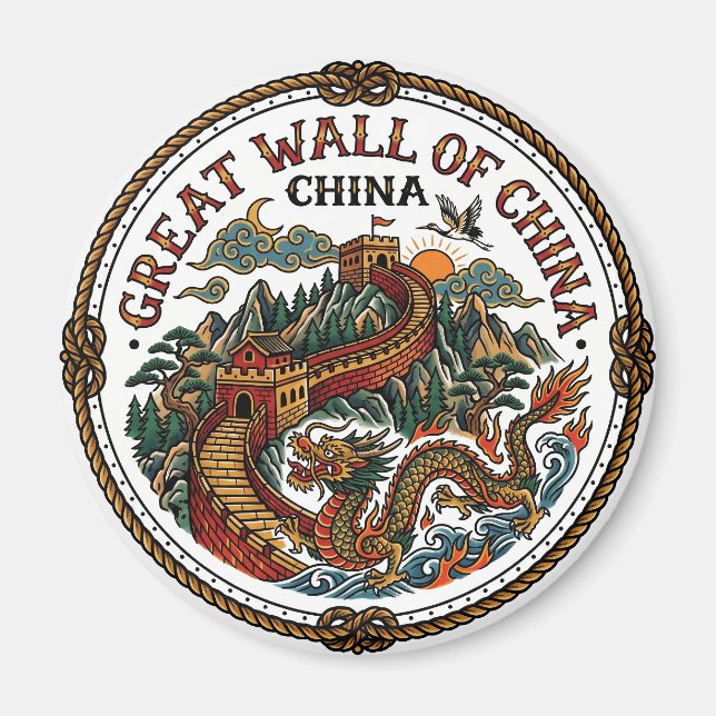 Íman Grande Muralha da China (Frente)