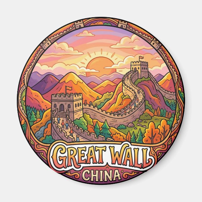 Íman Grande Muralha da China (Seção Badaling) China (Frente)