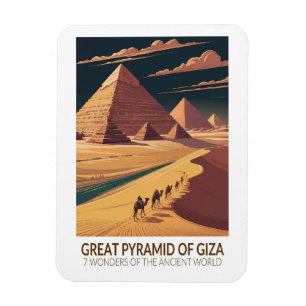 Íman Grande Pirâmide de Gizé Sete Maravilhas do Mundo
