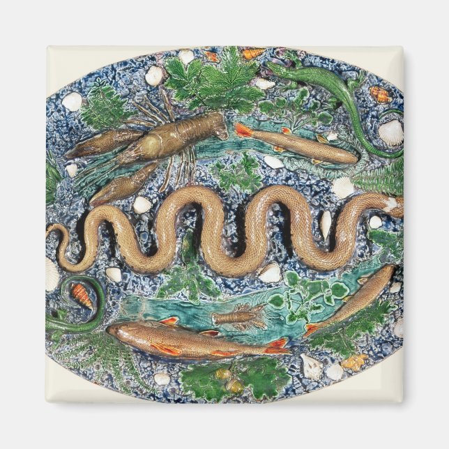 Íman Grande prato oval moldado em alivio (Frente)