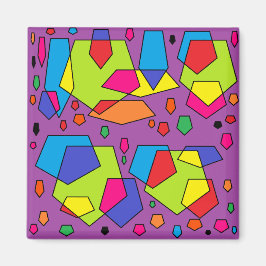 Íman grande roxo bloqueia arte