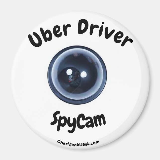 Íman grande SpyCam do Driver Uber (Frente)