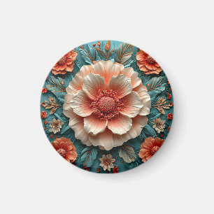 Íman Grandes Flores de Coral