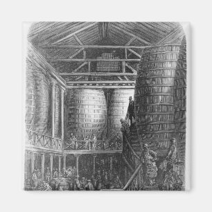 Íman Grandes tambores em uma cervejaria