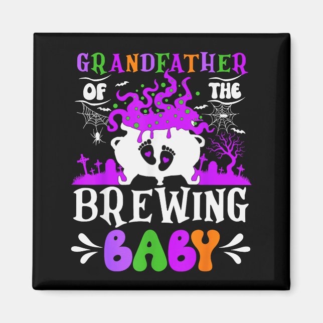 Íman Grandfather Of The Brewing Baby Grandpa To Be Hall (Frente)
