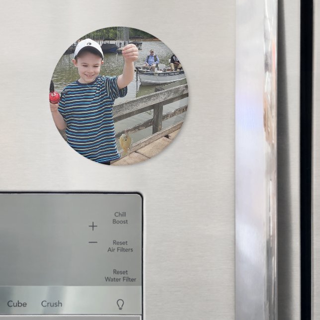 Íman Grandkids Photo Template My First Fish! (In Situ (Fridge))