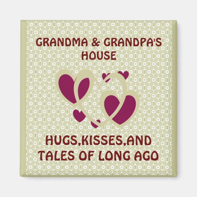ÍMAN GRANDMA E GRANDPAS HOUSE MAGNET (Frente)