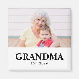 Íman Grandma Established Photo Gift
