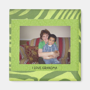 Íman GRANDMA: Quadro Fotográfico "I Love Grandma"