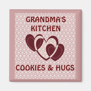 ÍMAN GRANDMAS KITCHEN/COOKIES E HUGS MAGNET
