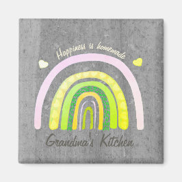 Íman Grandma's Kitchen Rainbow 'Happiness is Homemade' 