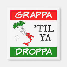 Íman Grappa Til Ya Droppa Itália Mapa de Sinalizador