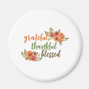 Íman Grata, Agradável, Abençoada Tipografia Floral