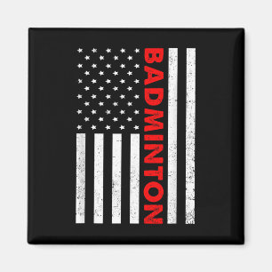 Íman Grático de bandeira dos EUA de badminton jogador d