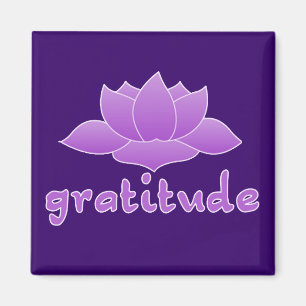 Íman Gratitude com Lotus violeta