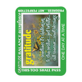 Íman gratitude inspirational magnet
