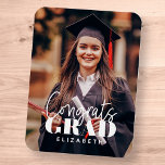 Íman Gratos Formando Foto Personalizada de Script Simpl<br><div class="desc">Este design simples e moderno é composto por tipografia de serifa e adiciona uma foto personalizada.</div>