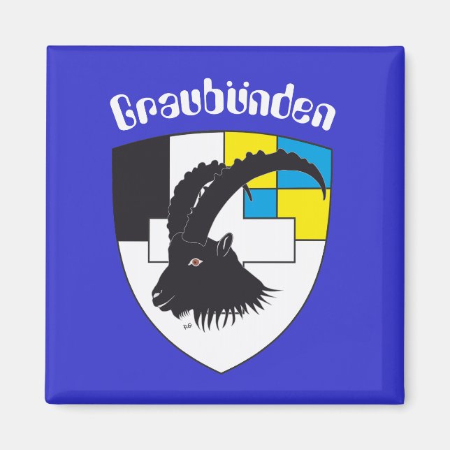 Íman Graubünden Schweiz Magnet (Frente)