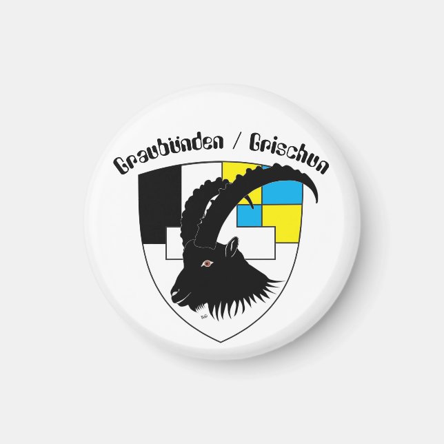 Íman Graubünden Schweiz Magnet (Frente)