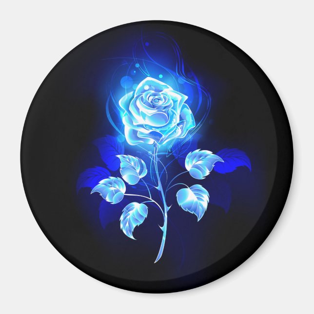 Íman Gravação de Rosa Azul (Frente)