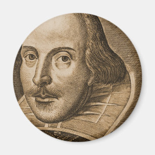 Íman Gravuras de Shakespeare Droeshout