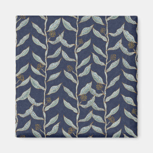 Íman Gray floral vines