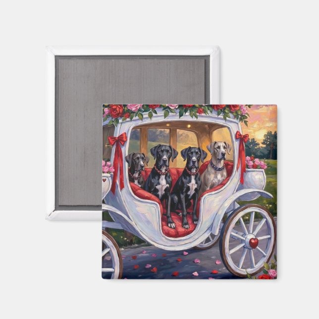 Íman Great Dane Dog Valentine's Day (Front/Back)