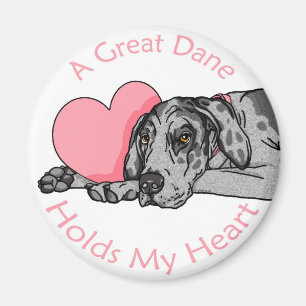 Íman Great dane guardara o coração Merle UC