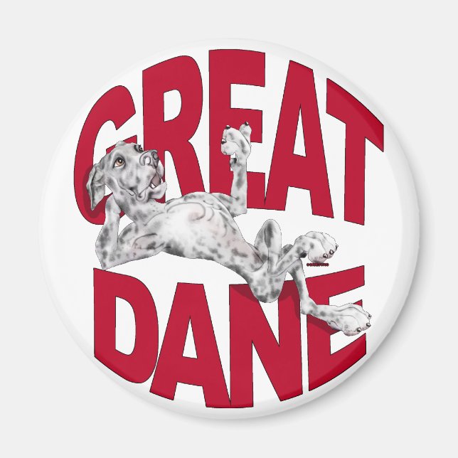 Íman Great Dane Laid Back Merle UC (Frente)