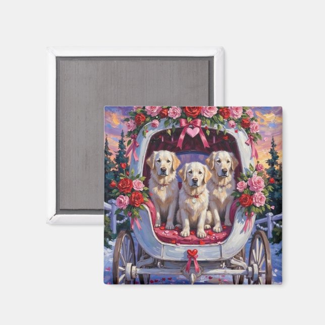 Íman Great Pyrenees Dog Valentine's Day  (Front/Back)