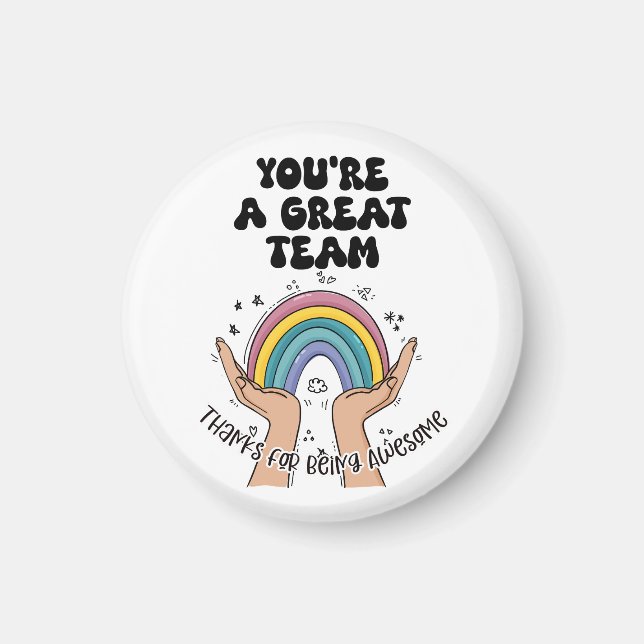 Íman Great Team – Thanks for Being Awesome Magnet  (Frente)